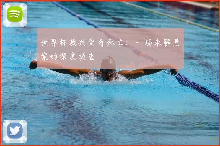 世界杯裁判离奇死亡：一场未解悬案的深度调查