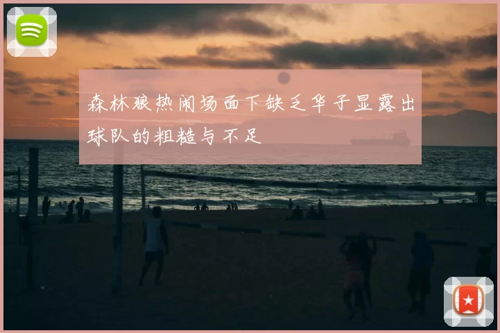 森林狼热闹场面下缺乏华子显露出球队的粗糙与不足